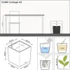 Fioriera LECHUZA CUBE Cottage 30 granito | fioriera con Anteprima dell’immagine prodotto 16
