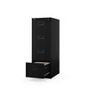 A black four-drawer filing cabinet with one drawer slightly open, on a white background. Anteprima dell’immagine prodotto