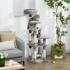 PAWHUT D30-201 kattenmeubel met rustplaats en krabpaal, Productafbeelding-voorbeeld 7