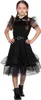 Wednesday Schwarzes Partykleid Kinderkostüm 140 Produktbild-Vorschau 1