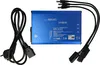 A blue multi-charger for DJI Mavic drones and accessories, shown with its power cable and output cables. Produktbild-Vorschau