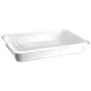 A white rectangular food container with a clear lid, shown from a slightly elevated side angle against a white background. Produktbild-Vorschau