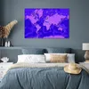 MuchoWow® Poster Weltkarte - Stabil - Violett 120x80 cm - Produktbild-Vorschau 4