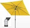 Parasol kwadratowy 3x3 metra, żółty, do ogrodu lub balkonu, Podgląd zdjęcia produktu 4