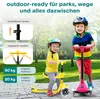 SereneLife Kinderroller ab 3 Jahre – LED Tretroller faltbar Produktbild-Vorschau 2