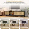Mobile TV Merax con illuminazione a LED, mobile TV da Anteprima dell’immagine prodotto 8