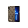 A brown iPhone case with a repeating Guess logo pattern is shown next to an iPhone. Náhled obrázku produktu