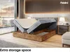 MEBLINI Boxspringbett mit Bettkasten - Gepolstert Produktbild-Vorschau 5