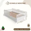 Crazy Pine Kinderbett mit Schublade 200x120cm – Massives Produktbild-Vorschau 2