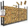 Kaminholzregal außen Metall 223 x 25 x 115 cm Stapelhilfe Produktbild-Vorschau 1