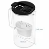 Wessper Glas Wasserfilterkanne Schwarz 2L mit LED Anzeige + Produktbild-Vorschau 3