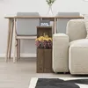DECORTIE Homemania Modern Beistelltisch Dunkel Eiche Effekt Produktbild-Vorschau 3
