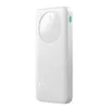 A white power bank is shown against a white background. Produktbild-Vorschau