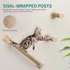 7 tlg. Katzen Kletterwand Set, Wandkratzbaum Produktbild-Vorschau 6