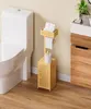 Toilettenpapierhalter Bambus Badezimmerschrank Schmaler Produktbild-Vorschau 7