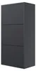 Selsey VELDIO - Wand-Schuhschrank mit 3 Klappen, Schwarz, Produktbild-Vorschau 1