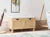 BELIANI Sitzbank mit Stauraum Beige u. Hellbraun Produktbild-Vorschau 2