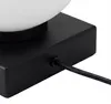 Tischleuchte Kugel Schirm Metall Glas H: 17,5 cm Schwarz Produktbild-Vorschau 7