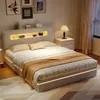 Boxspringbett 140x200cm mit Stauraum, Polsterbett mit Produktbild-Vorschau 1