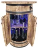Holzfassbar mit RGB-LED-Aufsatz zur Lagerung von Alkohol Produktbild-Vorschau 1