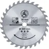 A close-up, straight-on view of a circular saw blade, centered on a light gray background. Anteprima dell’immagine prodotto