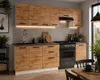 ULWEHOME | Küchenzeile 240 cm Eiche Wotan, Küchenmöbel-Set Produktbild-Vorschau 3