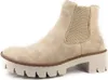 A single beige Chelsea boot with a thick sole is shown against a white background. Voir les images du produit