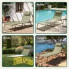 CASABEL Chaise Longue Pliante Verte pour jardin, transat Voir les images du produit 4