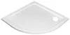 TECMI Gussmarmor-Duschwanne, Viertelkreis 90x90x3cm, R55 Produktbild-Vorschau 3