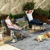 LZQ Sonnenliege klappbar, tragbar, Campingliege mit Produktbild-Vorschau 9