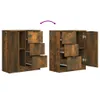 vidaXL Sideboards 2 Stk. Räuchereiche 60x30x70 cm Produktbild-Vorschau 9