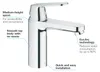 Grohe Eurosmart Cosmopolitan Mitigeur monocommandé pour Voir les images du produit 5