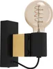 Applique BAILRIGG acier noir, bois brun E27 1X40W L:5.5cm Voir les images du produit 1