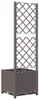 vidaXL květináč s mříží hnědý 40x40x136 cm PP Náhled obrázku produktu 4