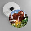 Wanduhr - Rund - Glasuhr - Baum Park Frühling Herz - Produktbild-Vorschau 2