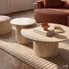 home24 Couchtisch - 2er-Set - Travertin Stein Nachbildung Produktbild-Vorschau 2