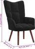 vidaXL Relax kreslo Black Velvet Náhľad obrázku produktu 7