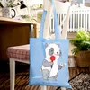 Mr. & Mrs. Panda Tote Bag Sportreporter Herz - Sky Blue - Produktbild-Vorschau 4