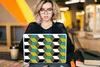 MuchoWow® Laptop Aufkleber Sticker Cover Blöcke - Muster - Produktbild-Vorschau 5