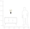 BELIANI Lampa ścienna LED złota metal silikon czarna do Podgląd zdjęcia produktu 9