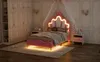 UnboxG Rosa Kinderbett 90x200 cm mit LED-Beleuchtung – Produktbild-Vorschau 6