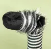 A close-up view of a stuffed zebra toy's head and neck. Produktbild-Vorschau