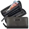 A wallet with euro banknotes inside, shown against a white background. Produktbild-Vorschau