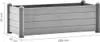 vidaXL Zahradní zvýšený záhon PP Stone Grey 100x43x35 cm Náhled obrázku produktu 6
