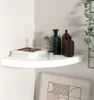 vidaXL Eck-Schweberegal Hochglanz-Weiß 35x35x3,8 cm MDF Produktbild-Vorschau 1