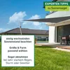 Sonnensegel Dreieck, 4x4x4m, anthrazit, wasserabweisend Produktbild-Vorschau 8