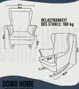 DomoHome Relaxsessel Armlehnensessel Armlehnen Produktbild-Vorschau 5