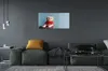 Glasbilder 140x70 Wandkunst sitzende Katze Produktbild-Vorschau 4