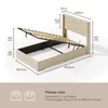 Letto imbottito BEALIFE 120x200 cm con rete a doghe e letto Anteprima dell’immagine prodotto 3