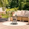 Stół ogrodowy Relaxdays, styl antyczny, odporny na warunki Podgląd zdjęcia produktu 3